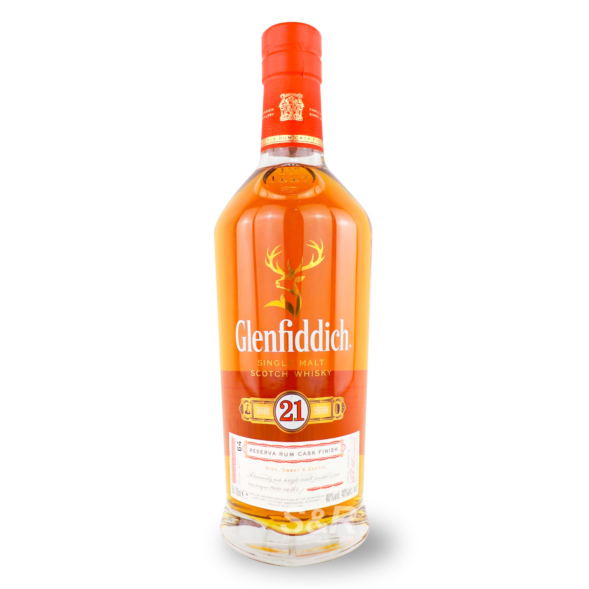Glenfiddich Aged 21 Years Single Malt Scotch Whisky 700mL Glenfiddich Aged 21 Years Single Malt Scotch Whisky 700mL